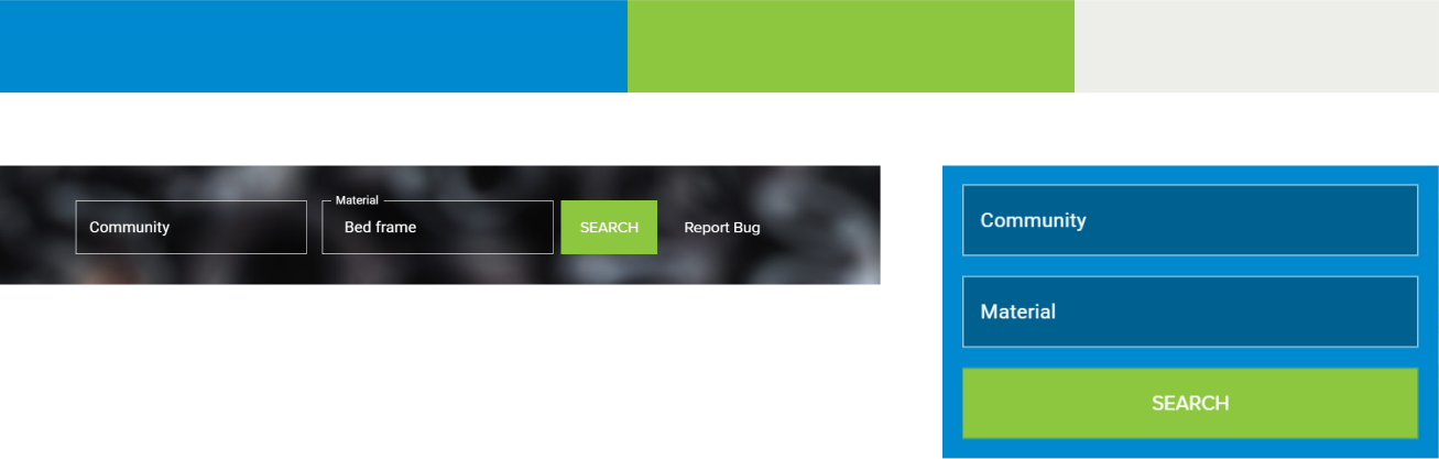 A collage of various UI assets used for the SWRC website